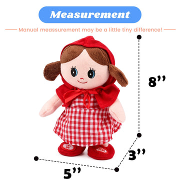 Hopearl Talking Singing Doll Repeats What You Said Girl Walking Electric Interactive Animated Toy Speaking Plush Buddy Holiday Birthday Gift for