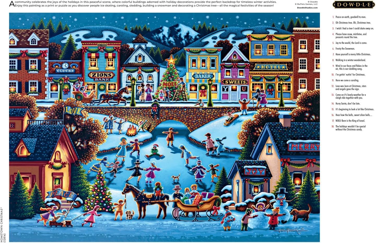 Buffalo Games - Eric Dowdle Hometown Christmas - 1000 Piece Puzzle