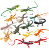 Gejoy 24 Piece Plastic Lizards for Kids Colorful Plastic Artificial Lizard Toys Action Figure Educational Toys for Kids Adults Gifts, 12 Designs