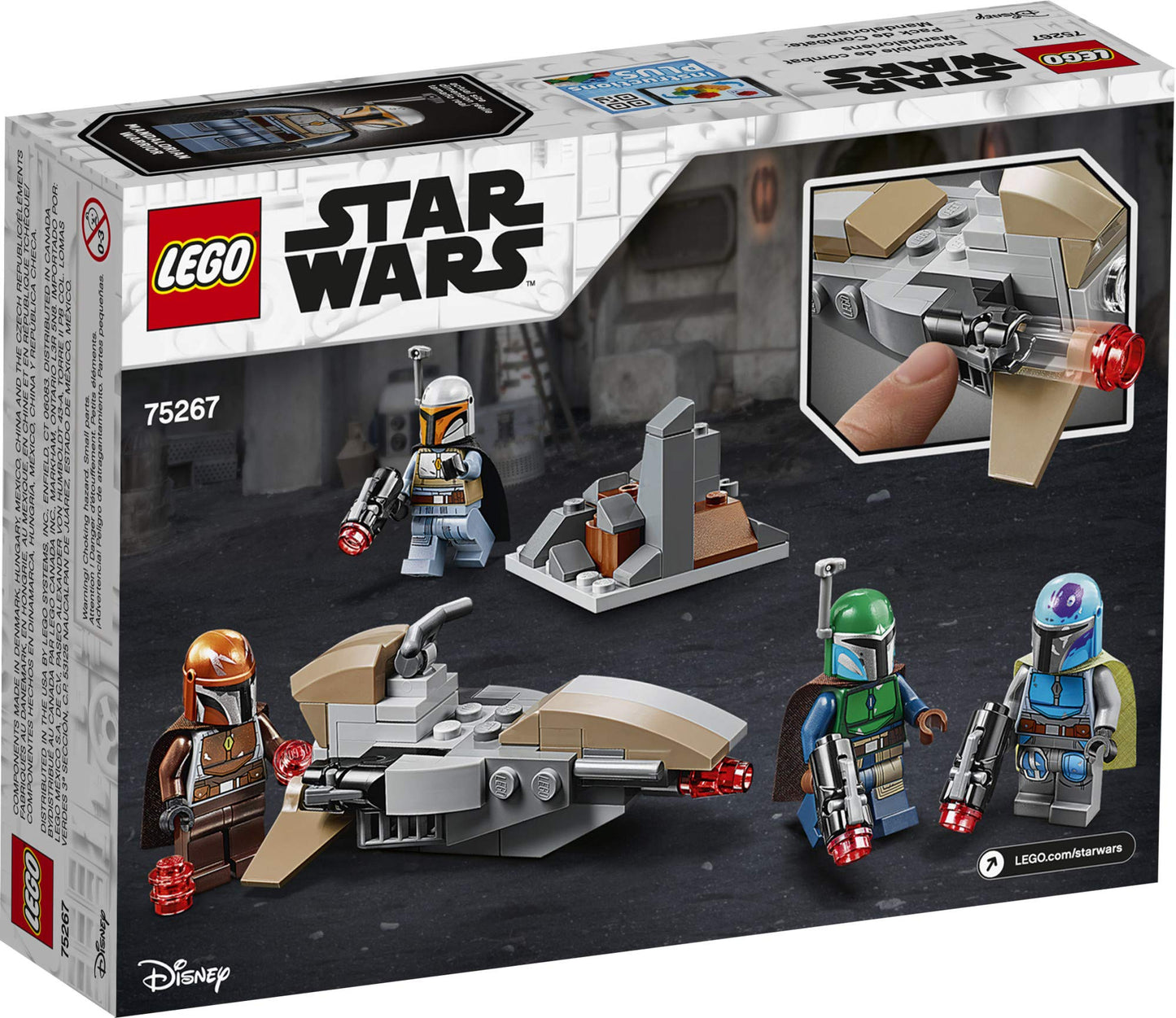 LEGO Star Wars Mandalorian Battle Pack 75267 Mandalorian Shock Troopers and Speeder Bike Building Kit; Great Gift Idea for Any Fan of Star Wars: