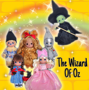 Precious Moments Dolls by The Doll Maker, Linda Rick, Glinda, Good Witch, Witch-Ful Thinking, Wizard of Oz, 7 inch Doll