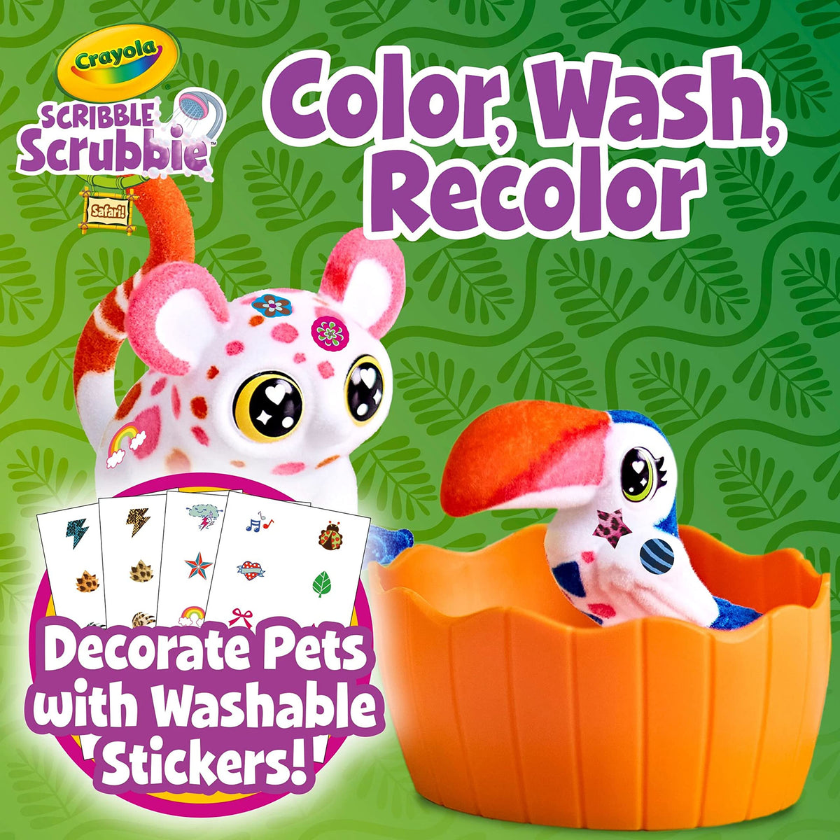 Crayola Scribble Scrubbie Pets Safari Treehouse, Toy Storage Case