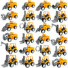 Juuxncgv 24PCS Mini Construction Vehicles,Play Figure Vehicles,Pull Back Engineering Vehicles,Toy Figure Construction Vehicles,Small Construction Toys