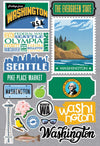 Reminisce Jet Setters 3.0 State Dimensional Stickers - Washington