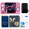 XF40H Retro Handheld Game Console 4 Inch IPS Screen 128GB Linux (Pink)