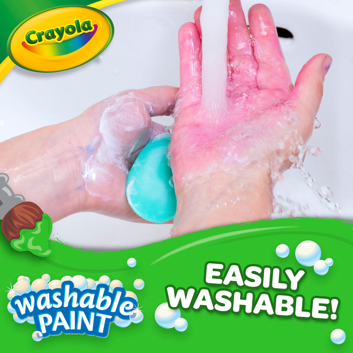 Crayola Washable Paint For Kids - Black (1 Gallon), Kids Arts And Crafts Supplies, Non Toxic, Bulk