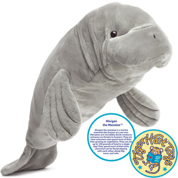 TigerHart Morgan The Manatee - 21 Inch Stuffed Animal Plush (New Edition)