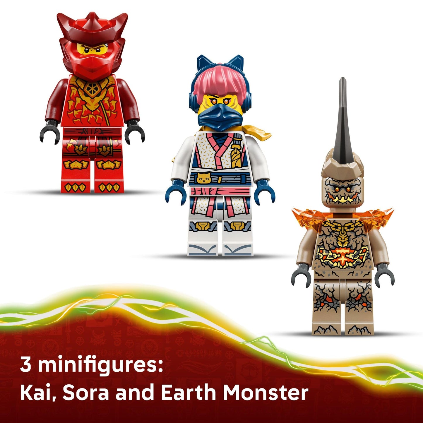 LEGO NINJAGO Kai’s Dragon Mech Battle Pack Building Toy for Boys, Girls, & Kids, Ages 6+ - Poseable Dragon Figure & 3 Character Minifigures for