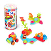 Battat - Bristle Blocks - STEM Interlocking Building Blocks - 54 Pieces Playset - Reusable Storage Bucket - Developmental Toys for Toddlers & Kids