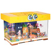 ROLOSO Toy Building Brick Blocks Sets Display Box kit Action Figures Pineapple House Patrick Stone Star Home for Boys and Girls Kids Age 2-4, 3-5