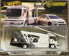 Hot Wheels Premium Car Culture Team Transport Bride '07 Honda Civic Type R with Kousoku Hauler, 2-Piece Set