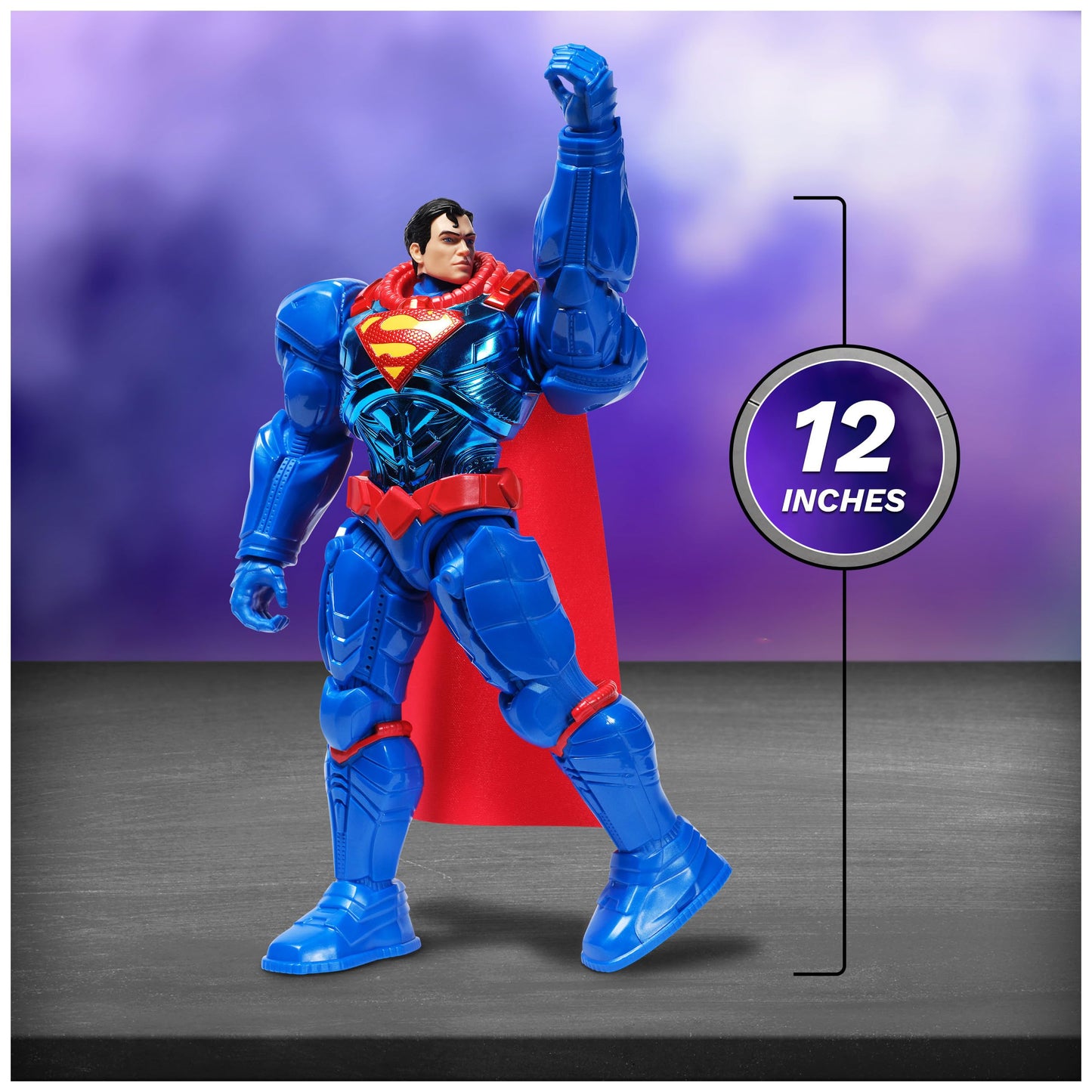 DC Comics Metal Force Superman Action Figure, 12-Inch