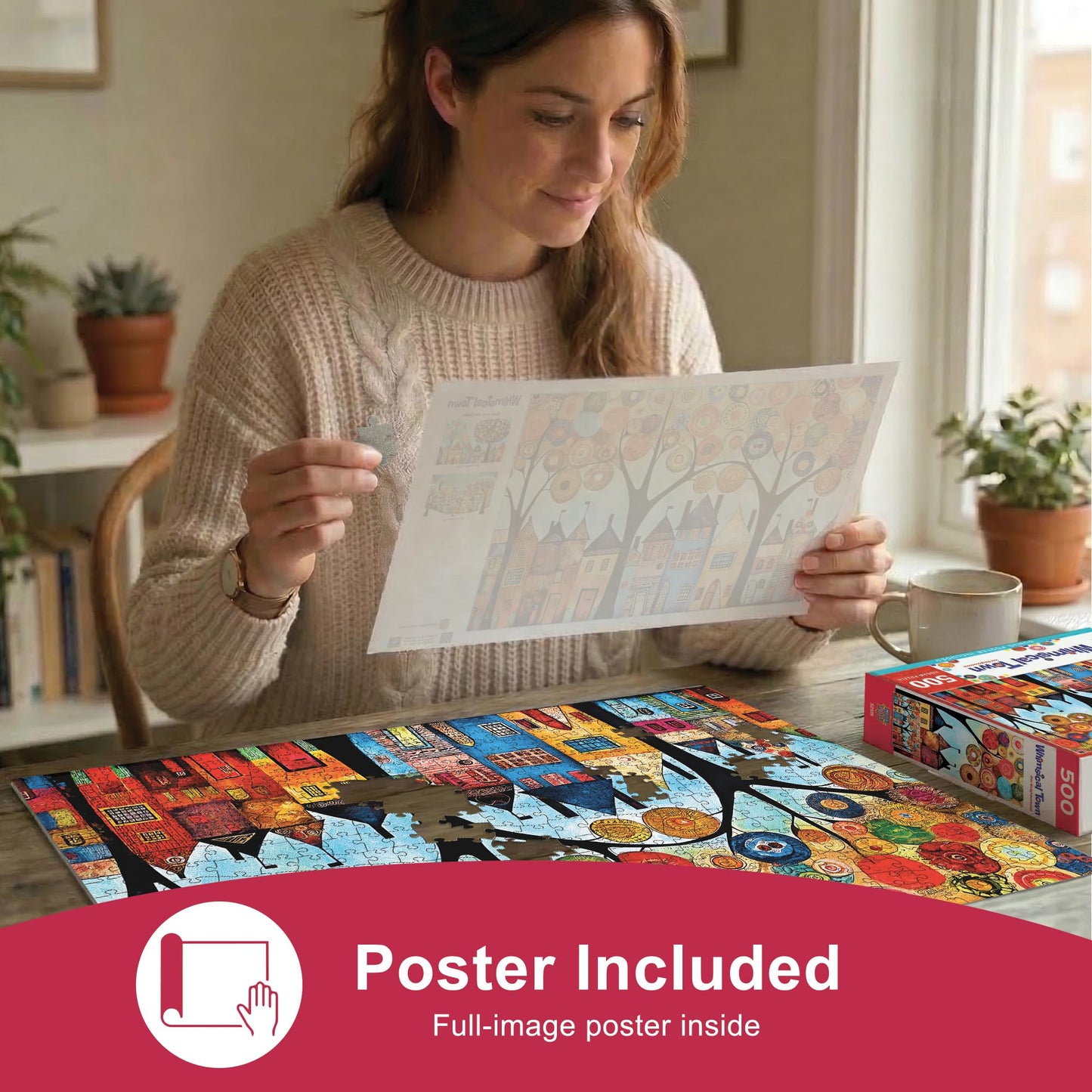 MasterPieces 500 Piece Jigsaw Puzzle for Adults, Family, Or Youth - Our Neighborhood - 15" x 21"