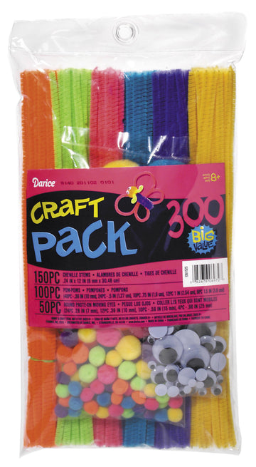 Darice EDU1525 300-Pack Craft Supplies, Assorted