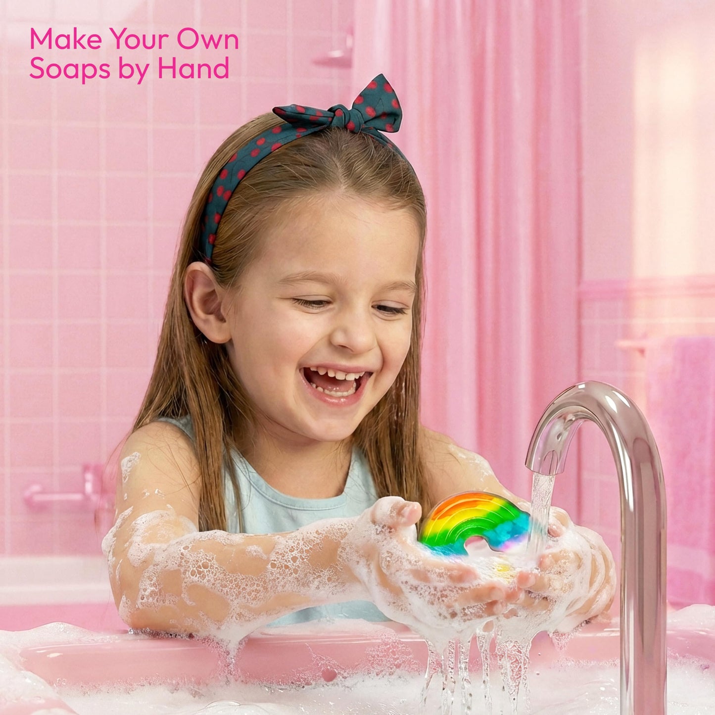 Klever Kits Unicorn Soap Making Kit- 4 Molds Girl Crafts DIY Project, Unicorn Girl Gifts, Kids Birthday Gift for Aged 6+, Science STEM Activity