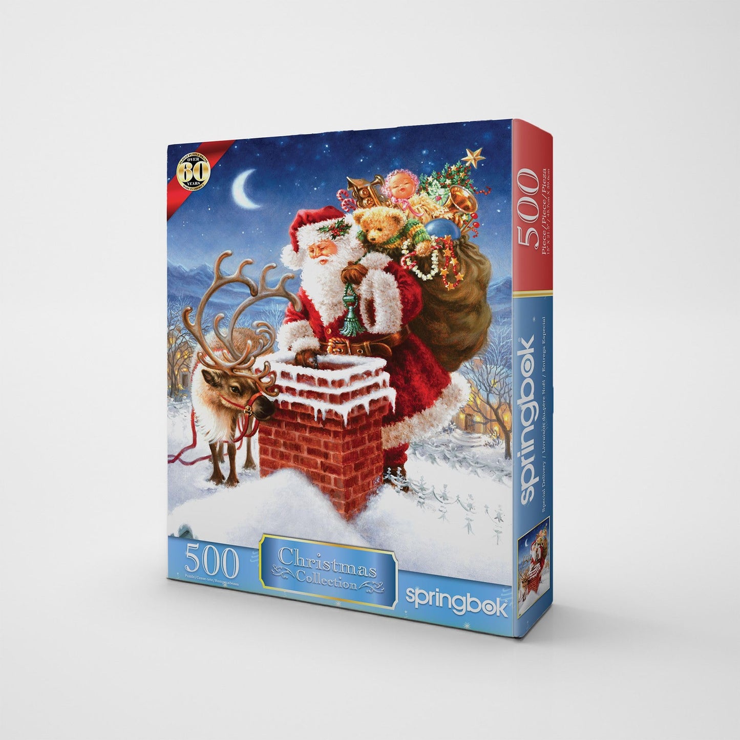 Springbok Special Delivery 500 Piece Jigsaw Puzzle for Adults - Festive Holiday Scene with Vintage Truck & Christmas Cheer