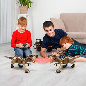 Moskiddo Remote Control Dinosaur Toys for Kids 3-5, 5-7, 8-12, 10-12, Electronic RC T Rex Dino Robot Toy for Boys, Top Christmas & Birthday Gifts for