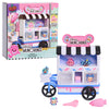 Disney Munchlings Candy Cart Playset with Lights, 13-Pieces, Color Change and Scented Figures, Kids Toys for Ages 3 Up by Just Play