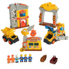 Fat Brain Toys Construction Site Playset - Multilingual Imaginative Play, Ages 3+