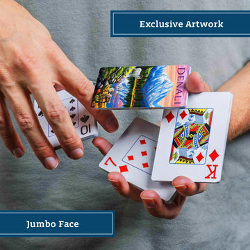 Boardwalk Puzzles Denali, Featherlight Unique Playing Cards, Fun Themed Deck for Home and Travel