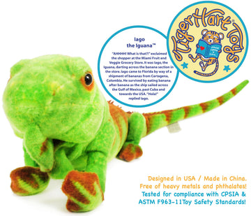 TigerHart Iago The Iguana - 29 Inch Stuffed Animal Plush