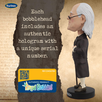 Royal Bobbles Benjamin Franklin - Founding Fathers Collection - 8 Inches Tall - Collectible Bobblehead Statue