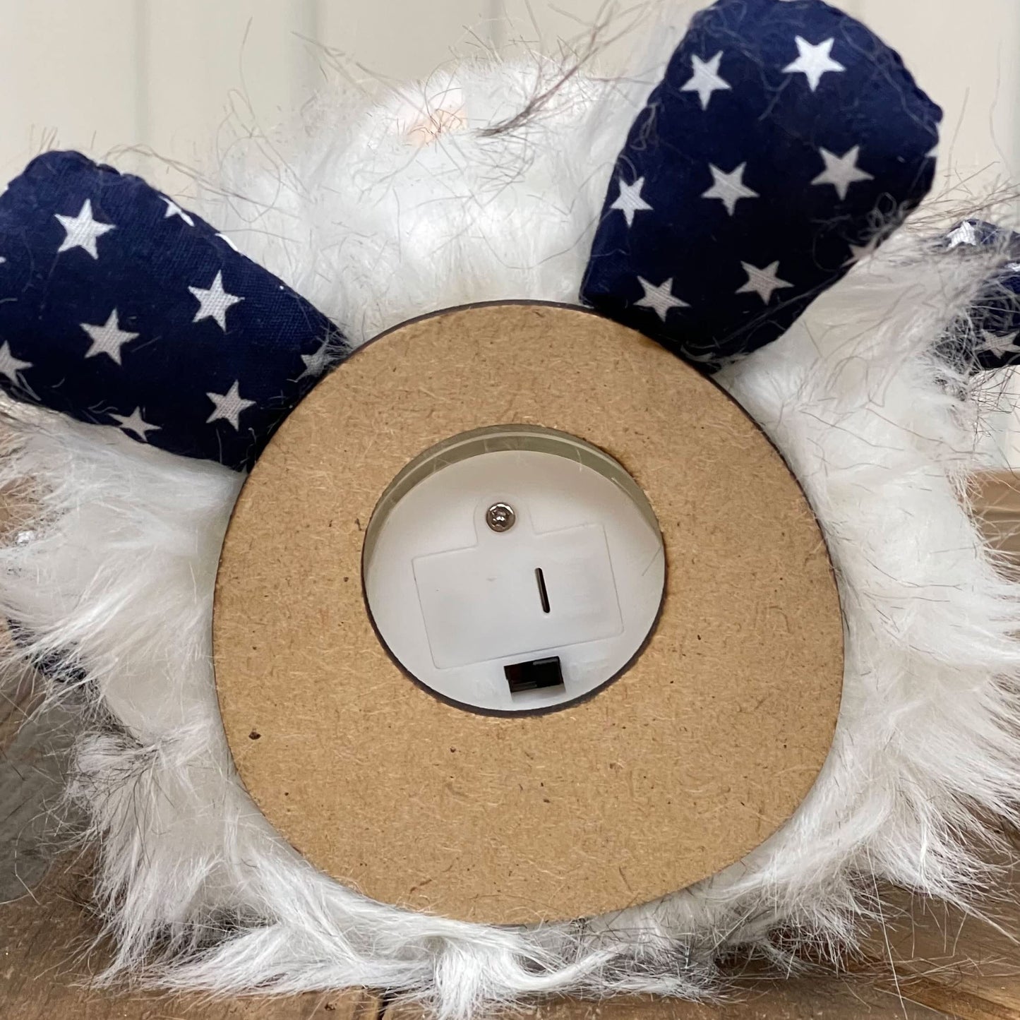 Galt International 4th of July USA Patriotic Stars & Stripes Light-Up Plush Gnome Independence Day Memorial Day Decor