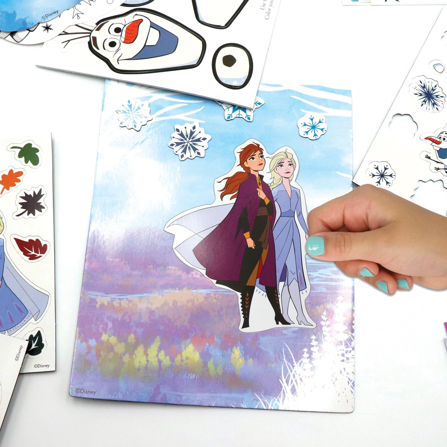 Disney Frozen Activity Tote - Ultimate Princess Adventure Bag with Coloring Books, Stickers, Crayons & Games - Travel-Friendly Art Set for Girls Ages