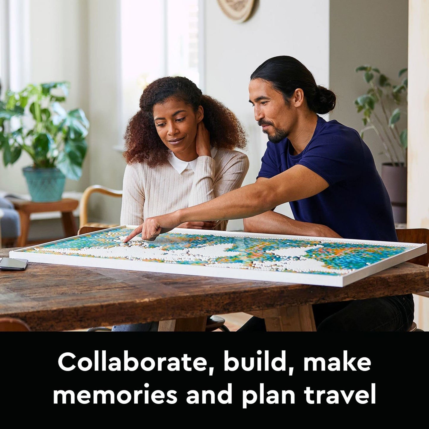 LEGO Art World Map 31203 Building Set - Collectibe Wall Art for Adults, Featuring Accompanying Soundtrack, Great Home Office Decor for Passionate