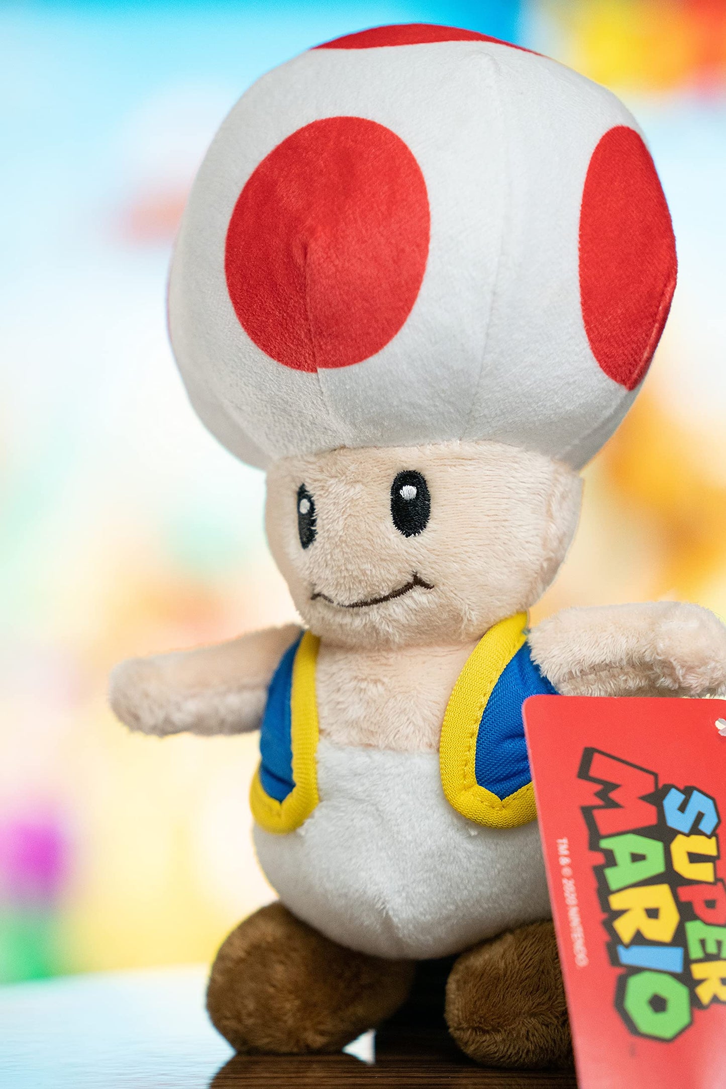 Nintendo Official Super Mario Toad Plush, 8"