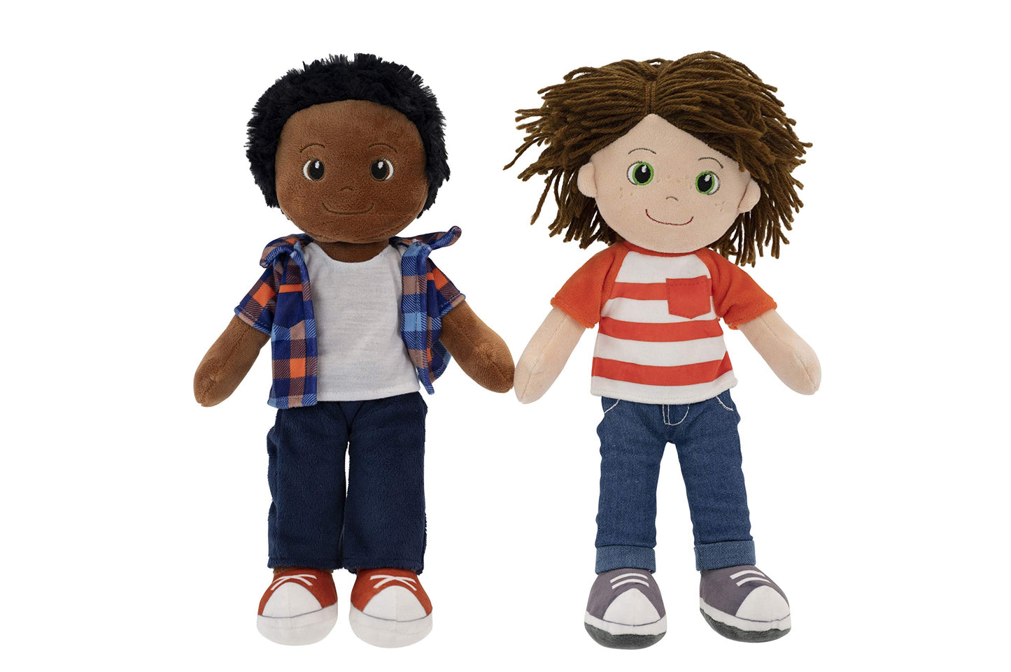 Playtime by Eimmie 14" Soft Baby Doll for Boys (Charlie) - Plush Rag Doll for Toddlers & Infants, Washable Stuffed Toy with Sensory Fabric Body