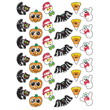 Trend Halloween Sparkles Sparkle Stickers, Classroom Incentives, 72 Count