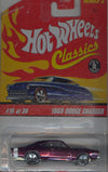 Hot Wheels Classics Series 2 2005 16 of 30 1969 PURPLE DODGE CHARGER 1:64 Scale Die Cast Body & Chassis Special Paint