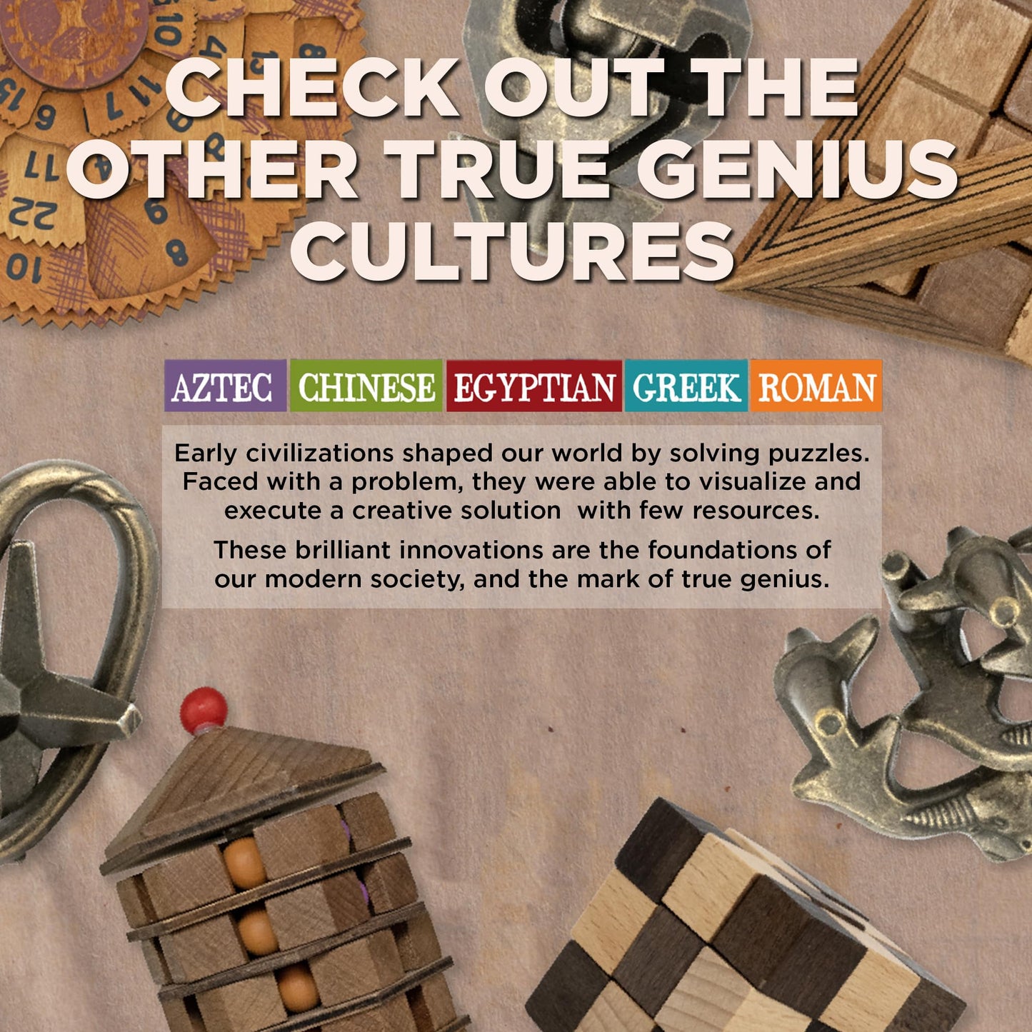 Project Genius Inc. Thor's Hammer - Wooden Puzzle, Medium Difficulty, Disassemble and Reassemble This Norse-Themed brainteaser Based on Thor's famed