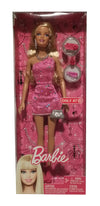 Barbie Doll Night On The Town Evening Wear Doll - Pink - with Purse, Camera and Other Evening Out Accessories.