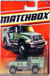 Matchbox 2011 INTERNATIONAL BRUSHFIRE TRUCK (MINT GREEN - EKIM County forestry services national forest ranger) #52 Emergency Response 4/11 die cast