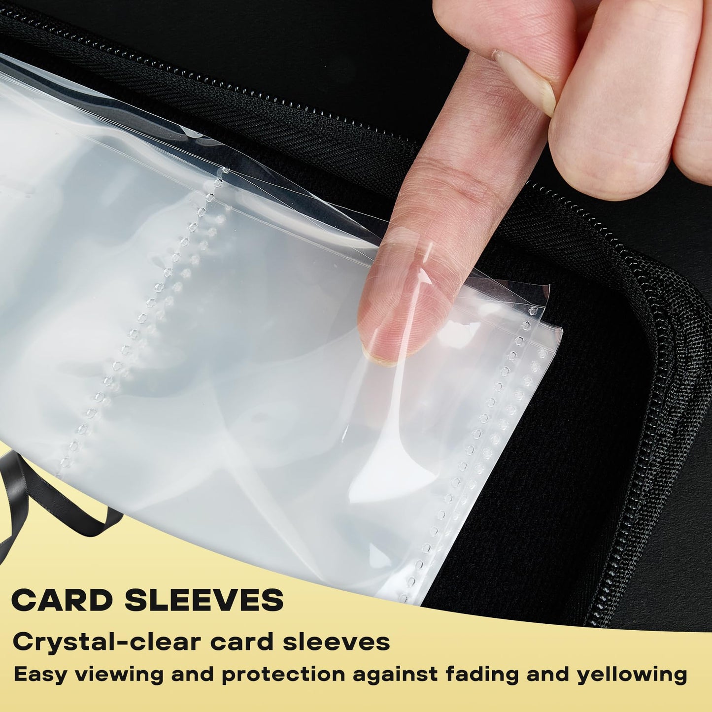 9-Pocket Trading Card Binder, PU Leather Zip Card Binder Album Holds 900 Cards for TCG, Sports Cards, Collectible Cards?BASEBALL PATTERN?