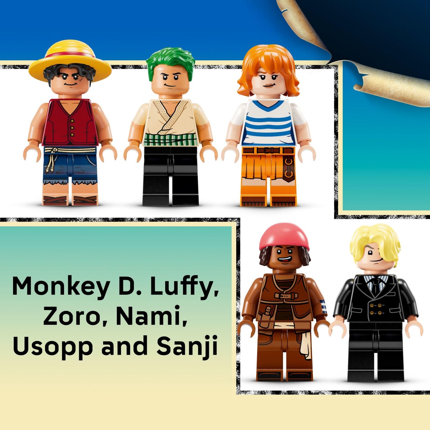 LEGO ONE PIECE The Going Merry Pirate Ship Building Blocks - Pretend Play Adventure Toy for Boys & Girls, 10+ - Straw Hat Crew Toy Figures & Playset