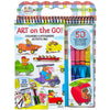 Bright Stripes Richard Scarry Art on the Go Travel Coloring Kit, Ages 3+