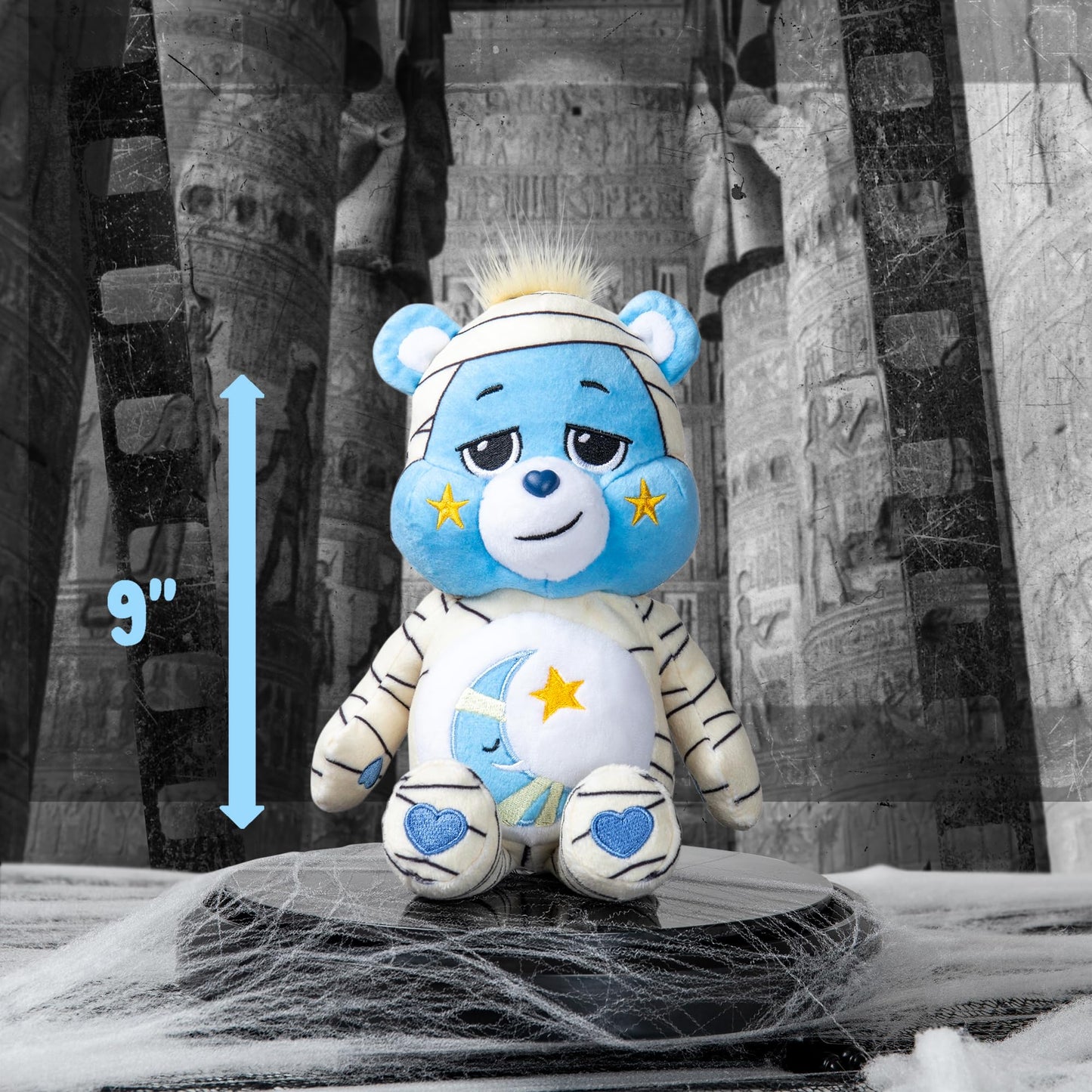 Care Bears Universal Monsters 9" Fun Size Plush - Bedtime Bear as The Mummy - Soft, Huggable Plushie, Stuffed Animal for Girls and Boys, Ages 4+
