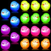 MCCVBFHH 18 Pcs Light up Duck,LED Flashing Mini Rubber Ducks, Ducks Glowing in The Dark to Reduce Pressure.Parties, Halloween Bash and Easter