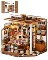 ROBOTIME DIY Miniature House Kit, Tiny House Building Kits?Mini Wooden Furniture Kit for Adults, Dollhouse for Birthday Christmas Craft Hobbies