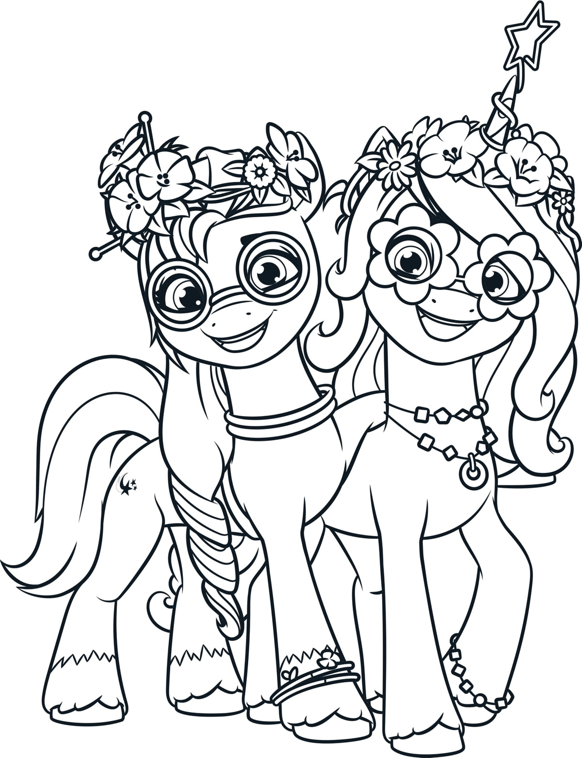 Crayola My Little Pony Coloring Book with Stickers, Gift for Girls and Boys, 96 Pages, Ages 3, 4, 5, 6