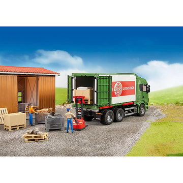 Bruder 02415 Logistics Accessories, 1:16 Scale Realistic Toy Truck
