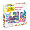 ORB The Factory Sticky Mosaics Mermaids Blue/Yellow/Orange/Purple, 12' x 2' x 10.75'