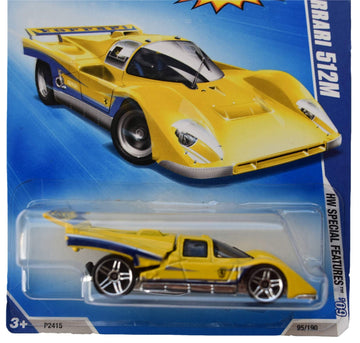 Hot Wheels Ferrari 512M 95/190, Yellow