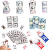 SAMCAMI Miniature Dollhouse Accessories, 600 Pcs Mini Dollars Fake Money and Mini Playing Cards, Mini Prop Money Realistic, Mini Stuff