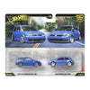 Hot Wheels Premium Car Culture Pack with Two Vehicles (2004 Volkswagen Golf R32 & Volkswagen Golf MK7) to 1:64 Scale, Real Riders, Metal/Metal