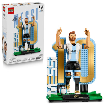 LEGO Editions Lionel Messi - Soccer Legend - Building Set for Boys & Girls, Ages 12+ - Collectible Soccer Gift with Plaque - Kids Bedroom or Shelf