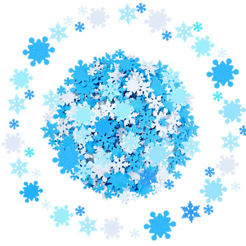 Coopay 1200 Pieces Mini Foam Snowflake Stickers Self-Adhesive Snowflake Stickers Decals for Christmas Decoration, DIY Craft Projects, Assorted Color